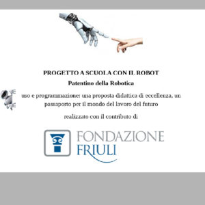 Patentino della Robotica Fondazione Friuli 2020